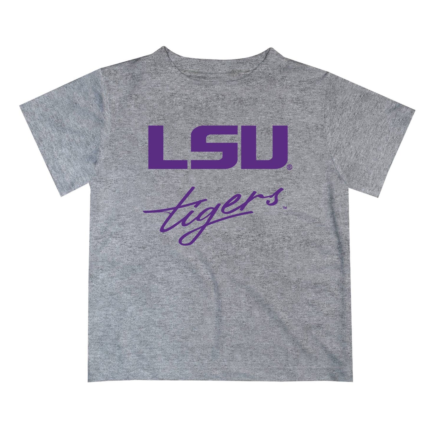 LSU Tigers Vive La Fete Script V1 Short Sleeve T-shirt: White / 2