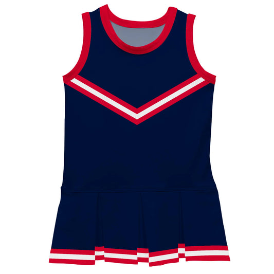 Navy & Red Sleeveless Cheerleader Dress: 24M