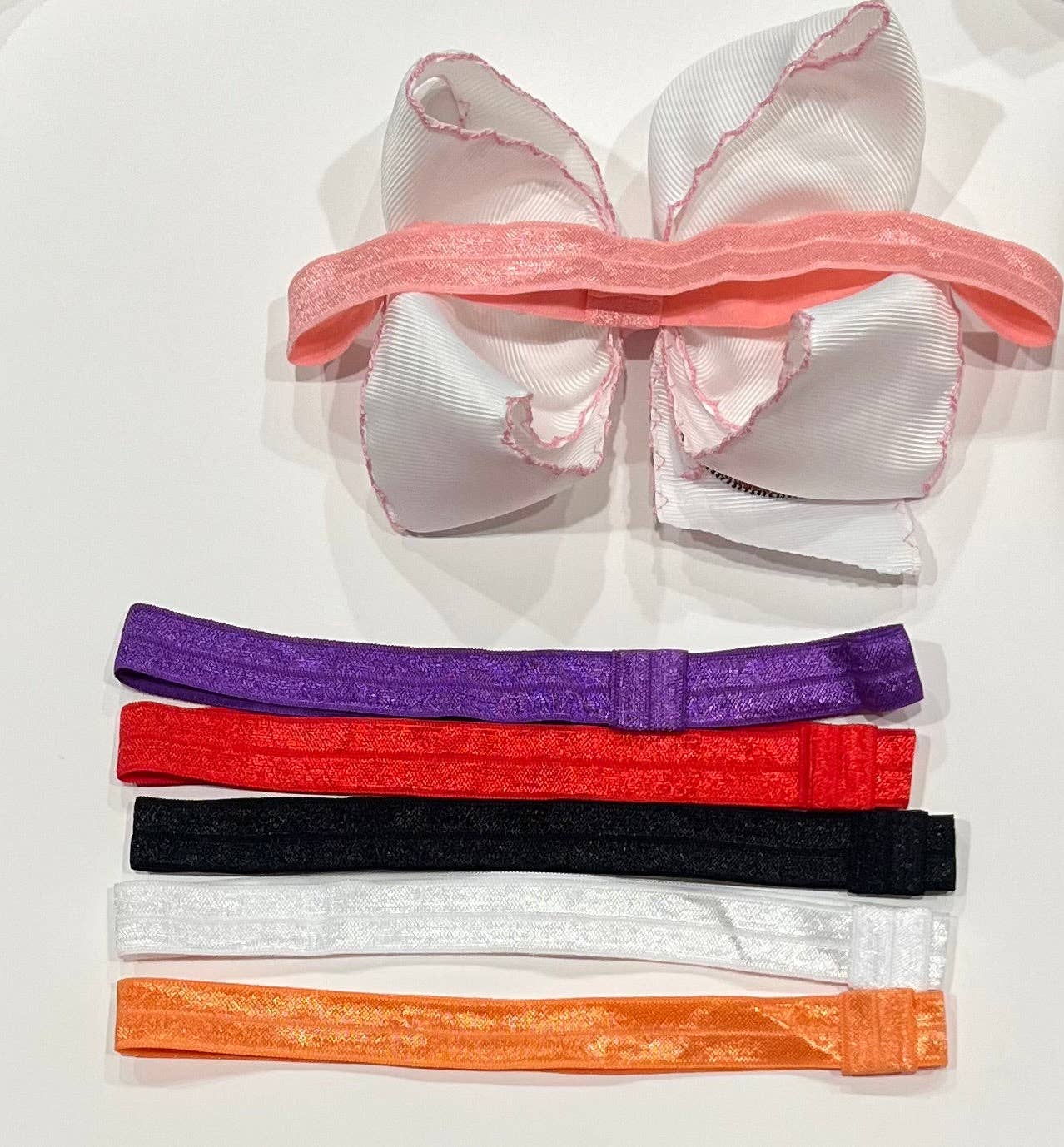 Nylon Headbands: White