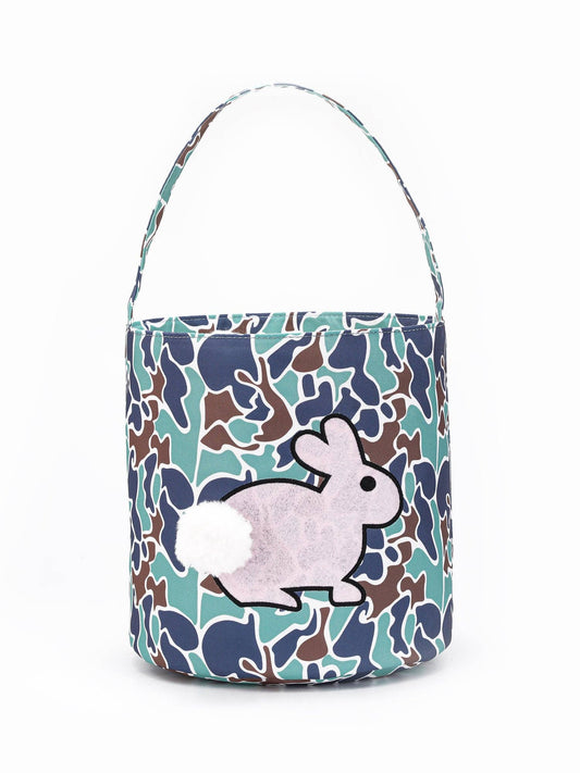 Kids Rabbit Appliqué Camouflage Easter Basket