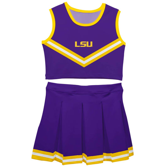 LSU Tigers Game Day Purple Sleeveless Cheerleader Set: 4